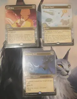 MTG Avatar: TLA (Showcase) Sol Ring, Arcane Signet & Swiftfoot Boots! NM Mint! - Image 1