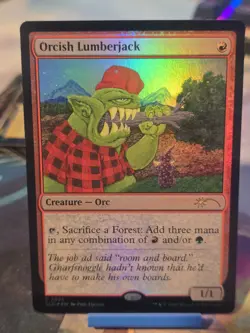 Orcish Lumberjack (2025) (Rainbow Foil) Secret Lair Drop Foil - Image 1