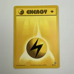 Pokemon - Lightning Energy - 109/111 - Common - 1st Edition - Neo Genesis - NM - Image 1