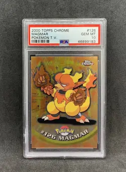 Pokemon Topps Chrome Magmar PSA 10 - Pokemon Topps Chrome Magmar PSA 10 - Image 1