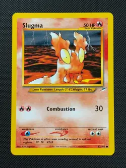 Slugma 82/105 REGULAR Pokemon Card WOTC Neo Destiny Unlimited Common - Image 1