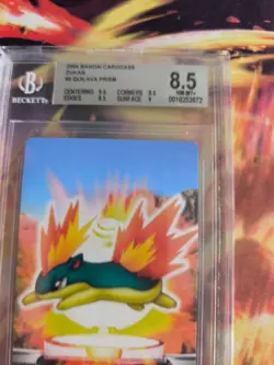 Pokemon Card Japan Zukan Bandai Carddass BGS Beckett 8.5 Quilava Prism Igelavar - Image 5