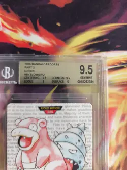 Pokemon Card Monsters collection Carddass 1996 Japanese BGS Beckett Slowbro 9.5 - Image 4