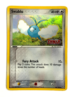 Swablu - 66/108 - Common Reverse Holo Ex Power Keepers LP Stamped Card Damaged - Image 1