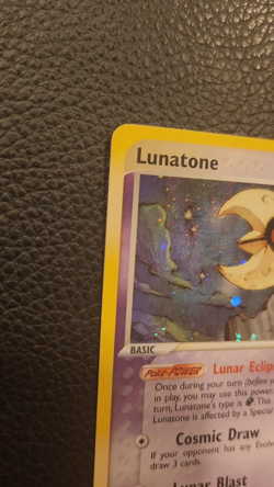 Lunatone 8/100 Pokemon Sandstorm Holo LP Pokemon Card TCG - Image 2