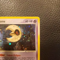Lunatone 8/100 Pokemon Sandstorm Holo LP Pokemon Card TCG - Image 4