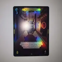 MYSTERIOUS PENGUIN - PUDGY PENGUINS VIBES TCG CARD - FOIL - Image 1