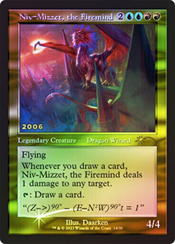 mtg magic Niv-Mizzet, the Firemind FOIL retro promo 30 ENGLISH le Cerebropyre - Image 1