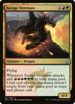 mtg magic savage ventmaw ENGLISH Ventegueule sauvage - Image 1