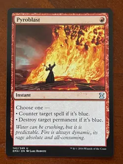 MTG Magic the Gathering Eternal Masters Pyroblast NM - Image 1