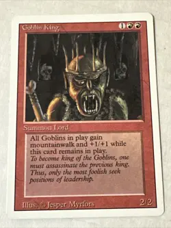 Goblin King X1 Revised Ex+ Condition See Pics Front Back Mtg - Image 1