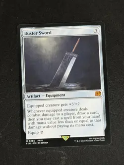 Magic: The Gathering 2025 Final Fantasy Buster Sword Mythic Rare Mint Condition - Image 1