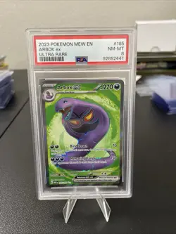 Pokemon TCG Arbok ex Scarlet & Violet-151 185/165 Holo Ultra Rare PSA 8 - Image 1