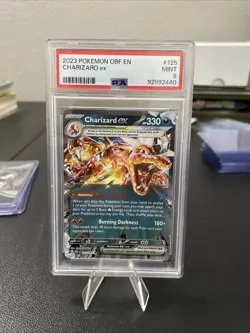 2023 Pokemon OBF EN Charizard ex #125 PSA 9 - Image 1