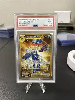 QUAQUAVAL EX HYPER RARE 273 POKEMON PAL EN PALDEA EVOLVED 2023 PSA 9 - Image 1