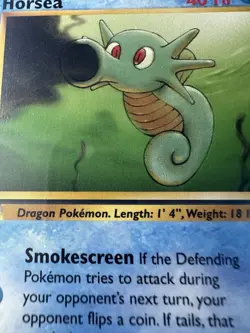 Horsea 1st Edition Fossil 49/62 WOTC Vintage Pokemon 1999 - Image 2