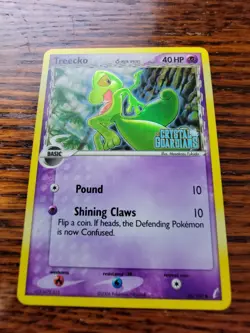 LP! Treecko Delta Species 68/100 Ex CRYSTAL GUARDIANS Pokemon Reverse Holo STAMP - Image 1