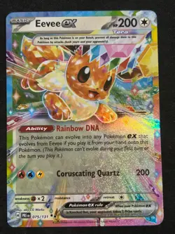 2025 Pokemon SV Prismatic Evolutions PRE EN Eevee ex #075/131 - Image 1