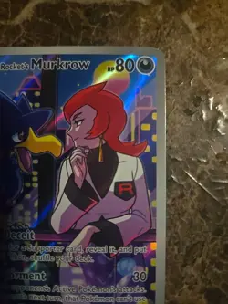 Team Rocket's Murkrow 200/182 (IR) Destined Rivals Pokemon ??Gradable Copy!?? - Image 3