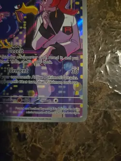 Team Rocket's Murkrow 200/182 (IR) Destined Rivals Pokemon ??Gradable Copy!?? - Image 4