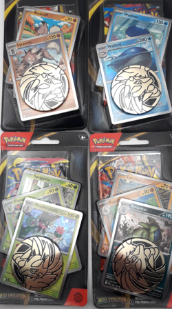4x Pokemon Mega Evolution Checklane Tyranitar / Meowscarada / Lycanroc / Wailord - Image 2