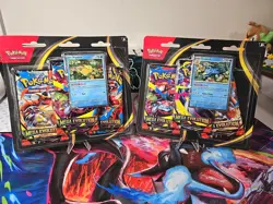 Pokemon TCG Mega Evolution 3-Pack Blister Set of 2 Psyduck and Golduck - Image 1
