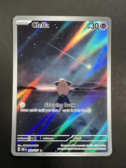 Pokemon TCG Cleffa 202/197 SV03: Obsidian Flames Holo Nintendo 2023 NM full art - Image 1