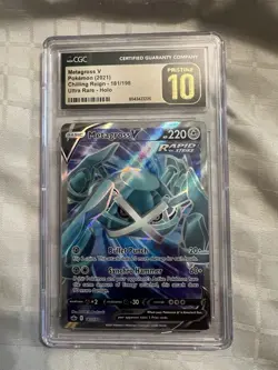 Pokemon Metagross V 181/198 Ultra Rare Chilling Reign - CGC 10 PRISTINE - Image 1