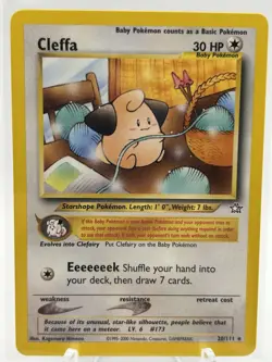Pokemon TCG - Cleffa Neo Genesis 20/111 Regular Unlimited Rare - Mint - Image 2