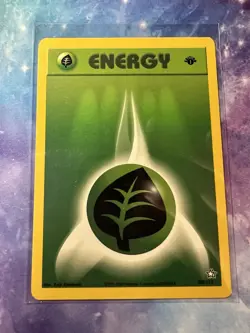 *1st edition* Vintage Pokemon Neo Genesis 108/111 Grass Energy - Image 1