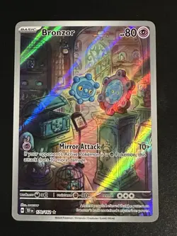 Bronzor 170/162 Pokemon Temporal Forces Illustration Rare Full Art NM - Image 1