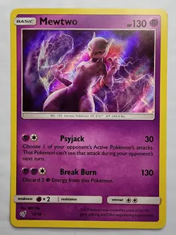 Pokemon - Mewtwo 12/18 Detective Pikachu - Holo - Image 1