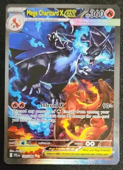 Pokemon Card Phantasmal Flames Mega Charizard X ex 125/094 SIR NM - Image 1