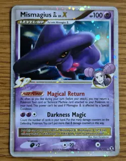Pokemon Card Mismagius GL LV X Rising Rivals 110/111 Holo Rare - Image 1