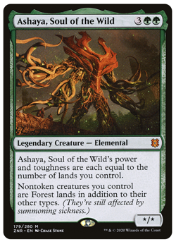 MTG - 1 x FOIL Ashaya, Soul of the Wild - Mythic - Zendikar Rising (ZNR) - M/NM - Image 1
