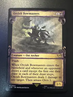 Orcish Bowmasters (Showcase Scrolls) NM Mtg LOTR - Image 1