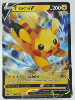 Pokemon TCG Pikachu V 043/185 Vivid Voltage Holo - Image 1