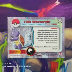 Wartortle - #08 - Pokemon Topps Chrome TV Animation Edition Holographic - Image 5