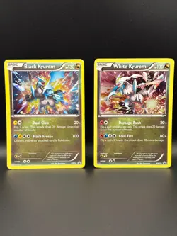 Pokemon TCG Black Kyurem & White Kyurem Holo Promo BW58 BW59 LP Lot - Image 1