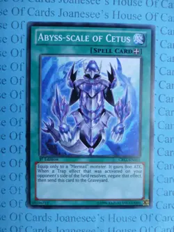 Abyss-scale of Cetus CBLZ-EN061 Common Yu-Gi-Oh Card English 1st Edition New - Image 1