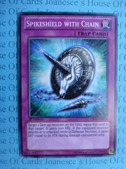 Spikeshield with Chain CBLZ-EN076 Common Yu-Gi-Oh Card English 1st Edition New - Image 1