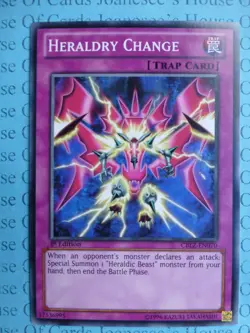 Heraldry Change CBLZ-EN070 Common Yu-Gi-Oh Card English 1st Edition New - Image 1