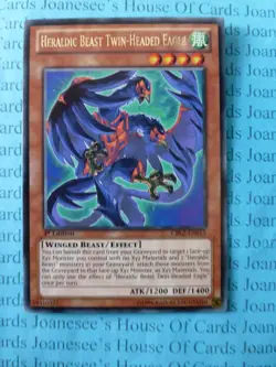 Heraldic Beast Twin-Headed Eagle CBLZ-EN015 Yu-Gi-Oh Rare Card 1st New - Image 1