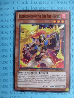 Brotherhood of the Fire Fist - Hawk CBLZ-EN021 Common Yu-Gi-Oh Card 1st EditNew - Image 1