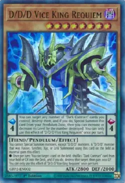 ( D/D/D VICE KING REQUIEM ) - Ultra Rare - GFP2-EN002 - 1st NM - Yu-Gi-Oh Ghosts - Image 1