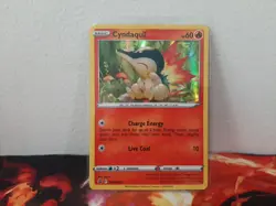 Cyndaquil SWSH221 Black Star Promo Holo Pokemon Card - Image 1
