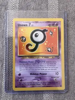 Unown J Promo Card Rare #38 - Image 2