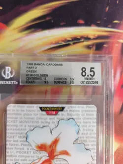 Pokemon Card Goldeen Monsters collection Carddass Japan BGS Beckett 8.5 (9.5) - Image 4