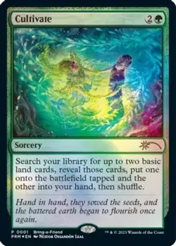 1 x Cultivate (Bring-a-Friend Promo) - Foil - Unique & Misc. Promos - NM-Mint - - Image 1