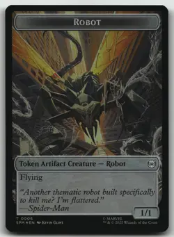 Food // Robot Double-Sided Token FOIL T Marvel's Spider-Man 5 // 6 NM - Image 1